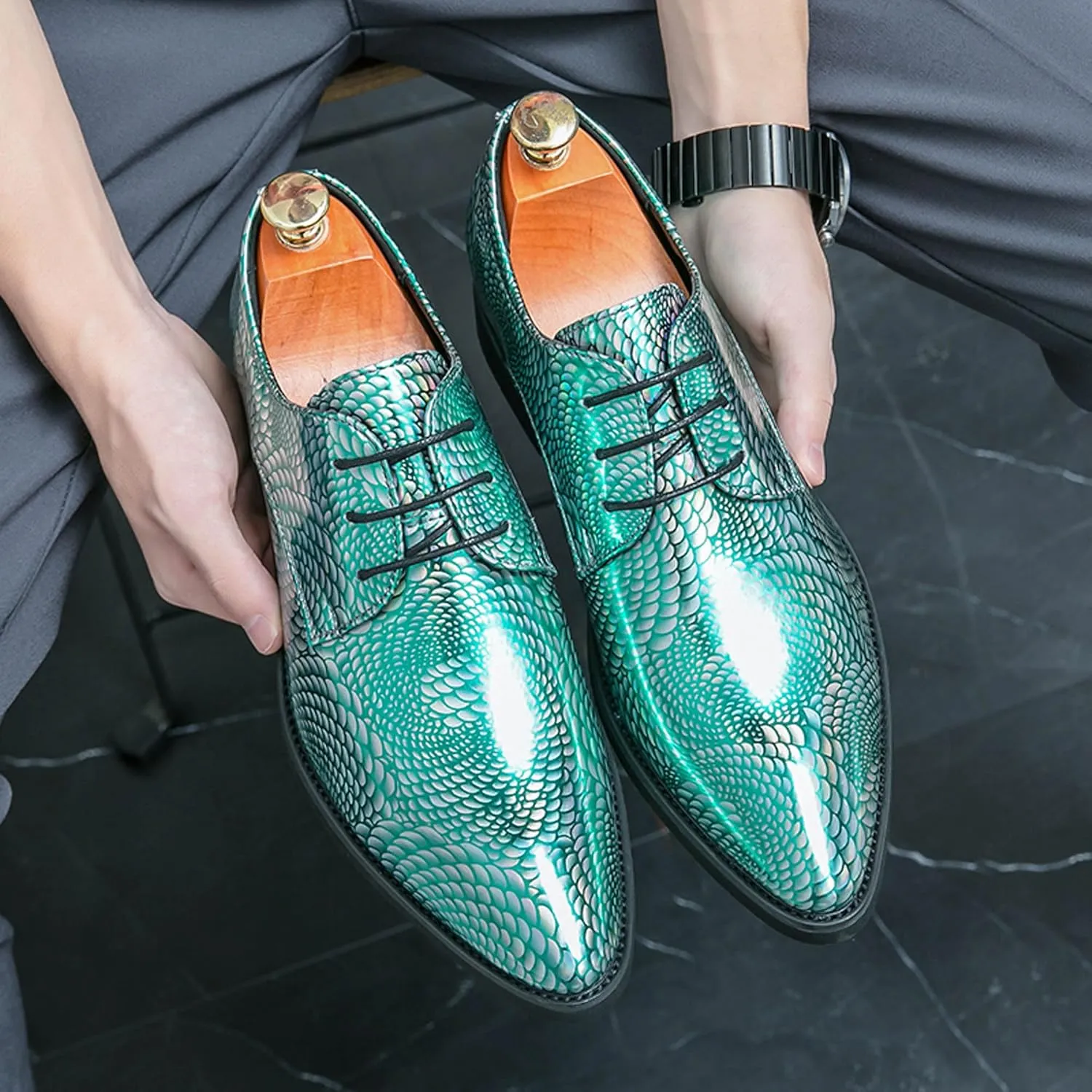 Men's Formal Shoes Oxford Casual Retro Classic Comfortable Formal Dress Derby Business Formal Dress Shoes