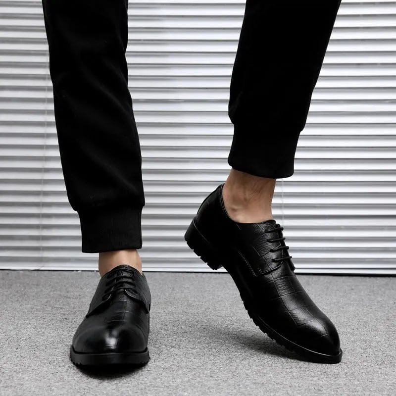 Men's Patent Leather Formal Business Oxford Dress Shoes Business Formal Lace-up Oxfords Modern Casual Derby Shoes Walking Dress Business Casual Shoes