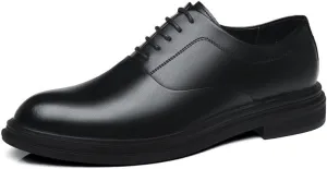 Men's Patent Leather Lace Up Dress Shoes Mens Formal Business Pointed Toe Oxfords Shoes Modern Casual Non Slip Business Work Formal Shoes(8.5)
