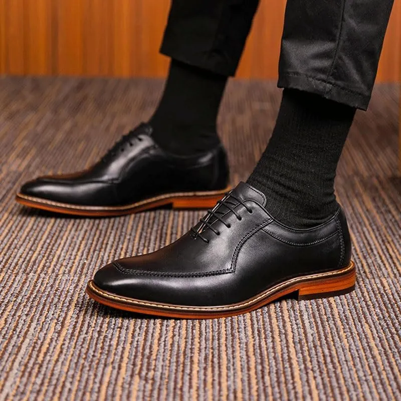 Men's Plus Size Wingtip Classic Lace-up Formal Oxfords