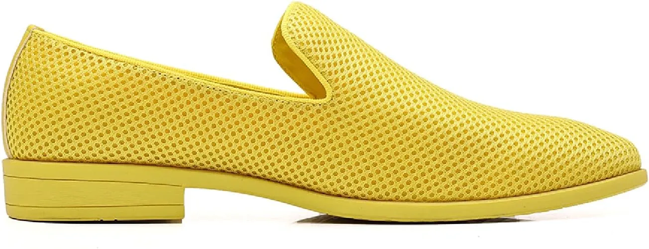 Mens Tuxedo Dress Loafers Slip On Formal Wedding Shoes