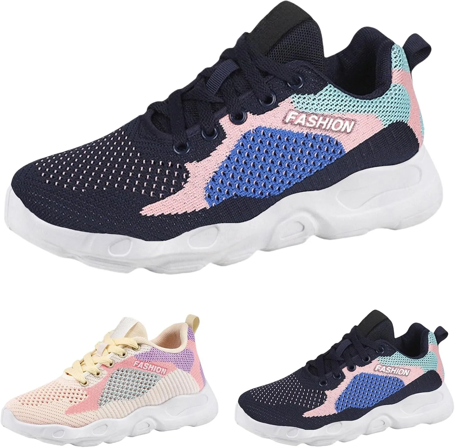 Mens Walking Shoes Lightweight Breathable Mesh Running Shoes Slip On Fashion Tennis Sneakers Comfort Gym Workout