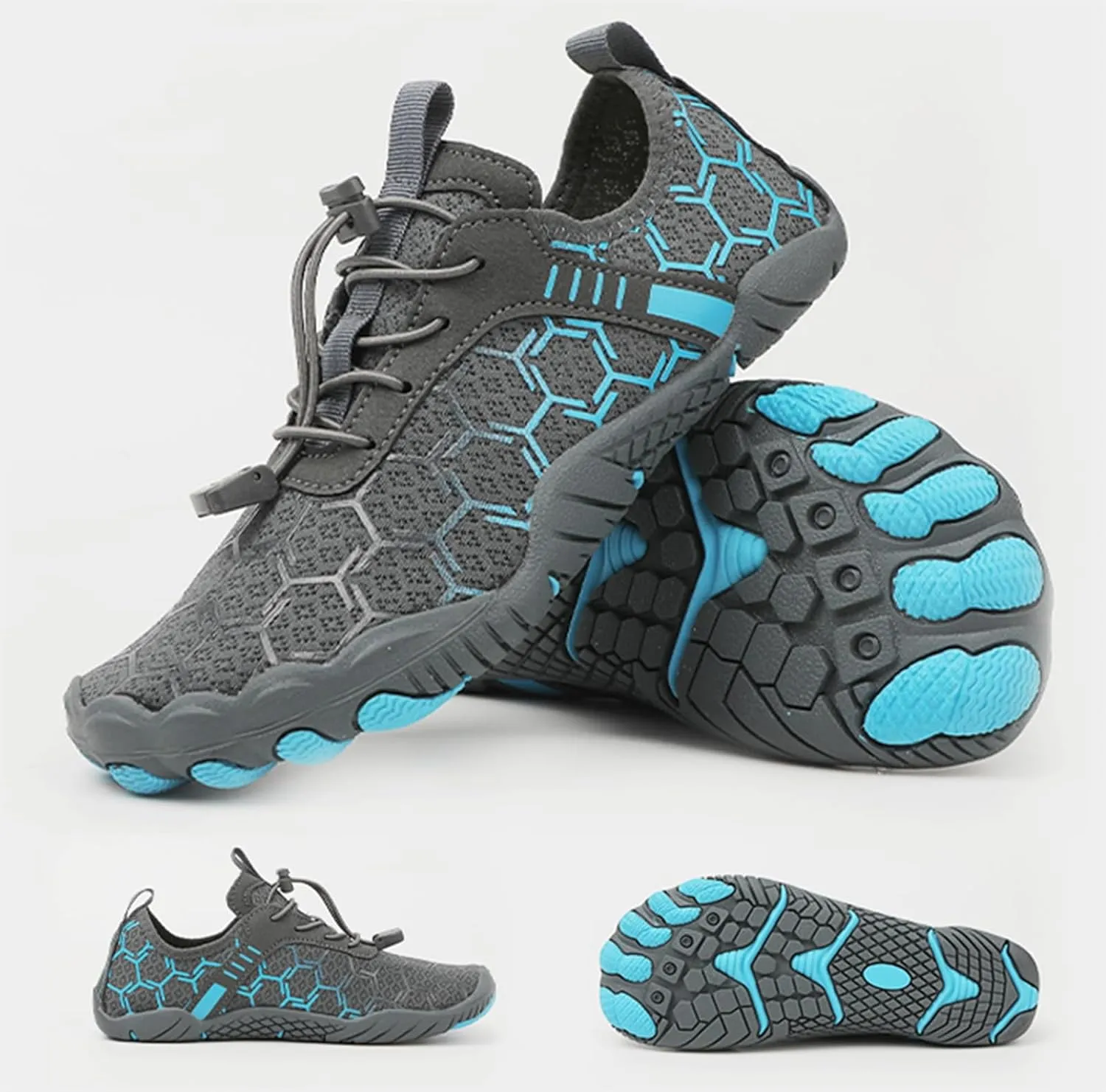 Mmoneyake Mens Womens Athletic Hiking Water Shoes Unisex Hike Barefoot Shoes Quick Drying Beach Aqua Shoes Travel Trekking Walking Climbing Sneakers Lightweight Outdoor Footwear