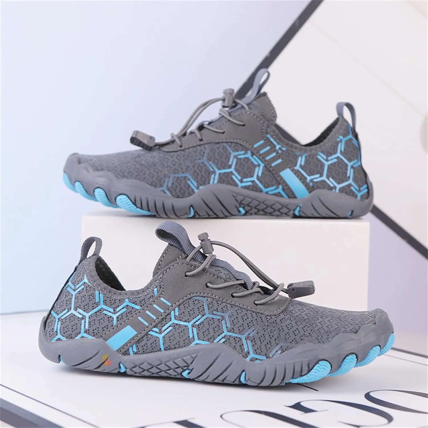 Mmoneyake Mens Womens Athletic Hiking Water Shoes Unisex Hike Barefoot Shoes Quick Drying Beach Aqua Shoes Travel Trekking Walking Climbing Sneakers Lightweight Outdoor Footwear