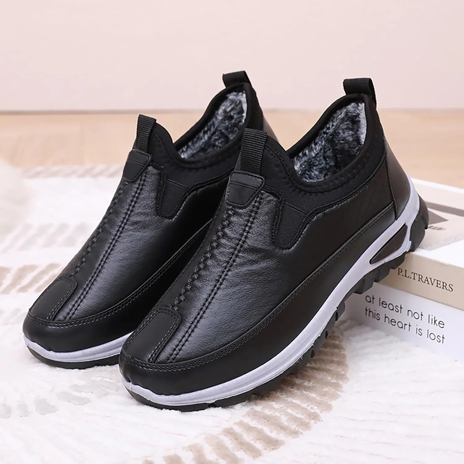 Non Slip Work Shoes Women Dress Sneakers Men Womens Loafers Comfortable Dressy Cute Cozy Non Slip Christmas Shoes for Women Wide Round Toe Slip On Casual
