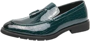 Official Business Social Shoe for Men Office Formal Oxfords with Tassel Men's Slip on Dress Loafers Formal Shoes