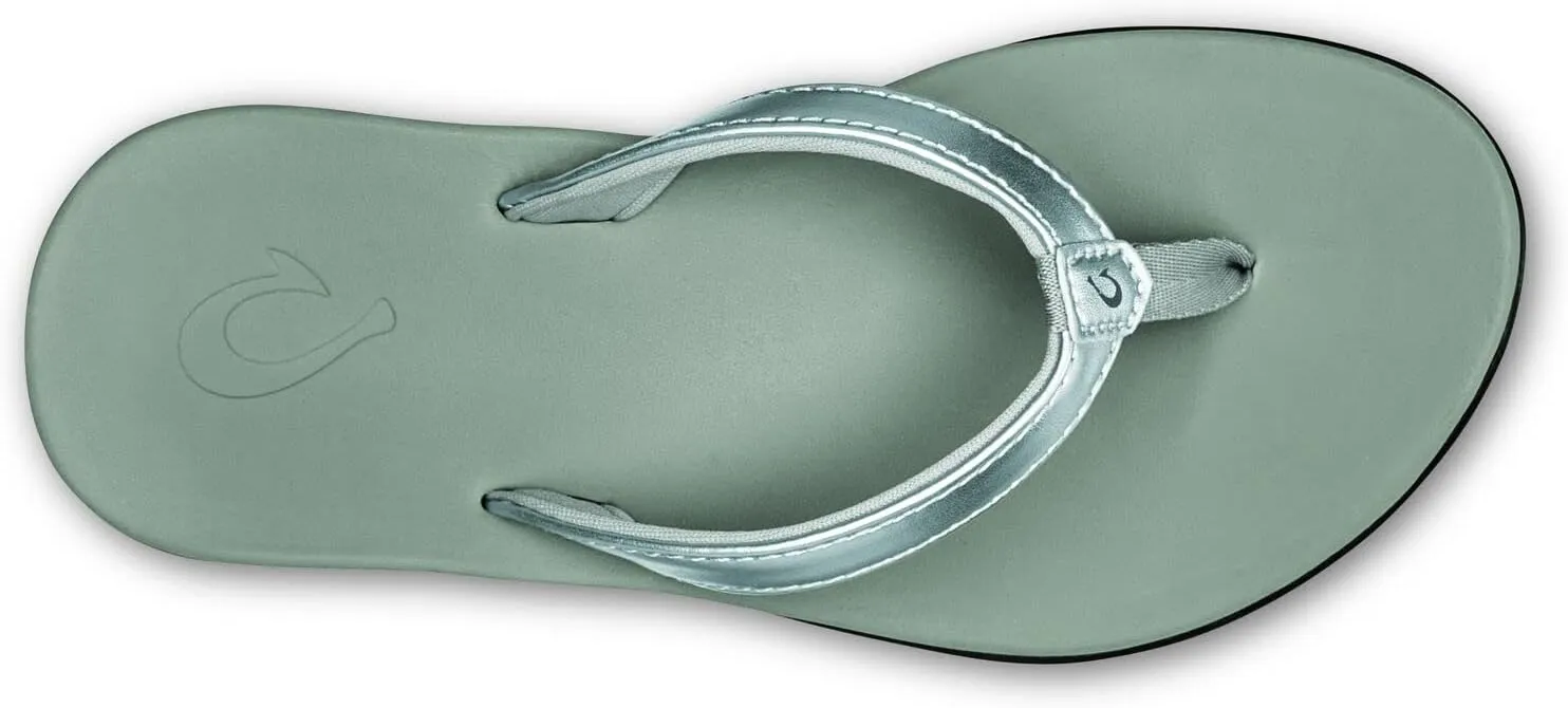 OLUKAI Ho'opio Girls' Beach Sandals, Quick-Dry Flip-Flop, Water Resistant & Cute Design, All-Day Comfort Fit