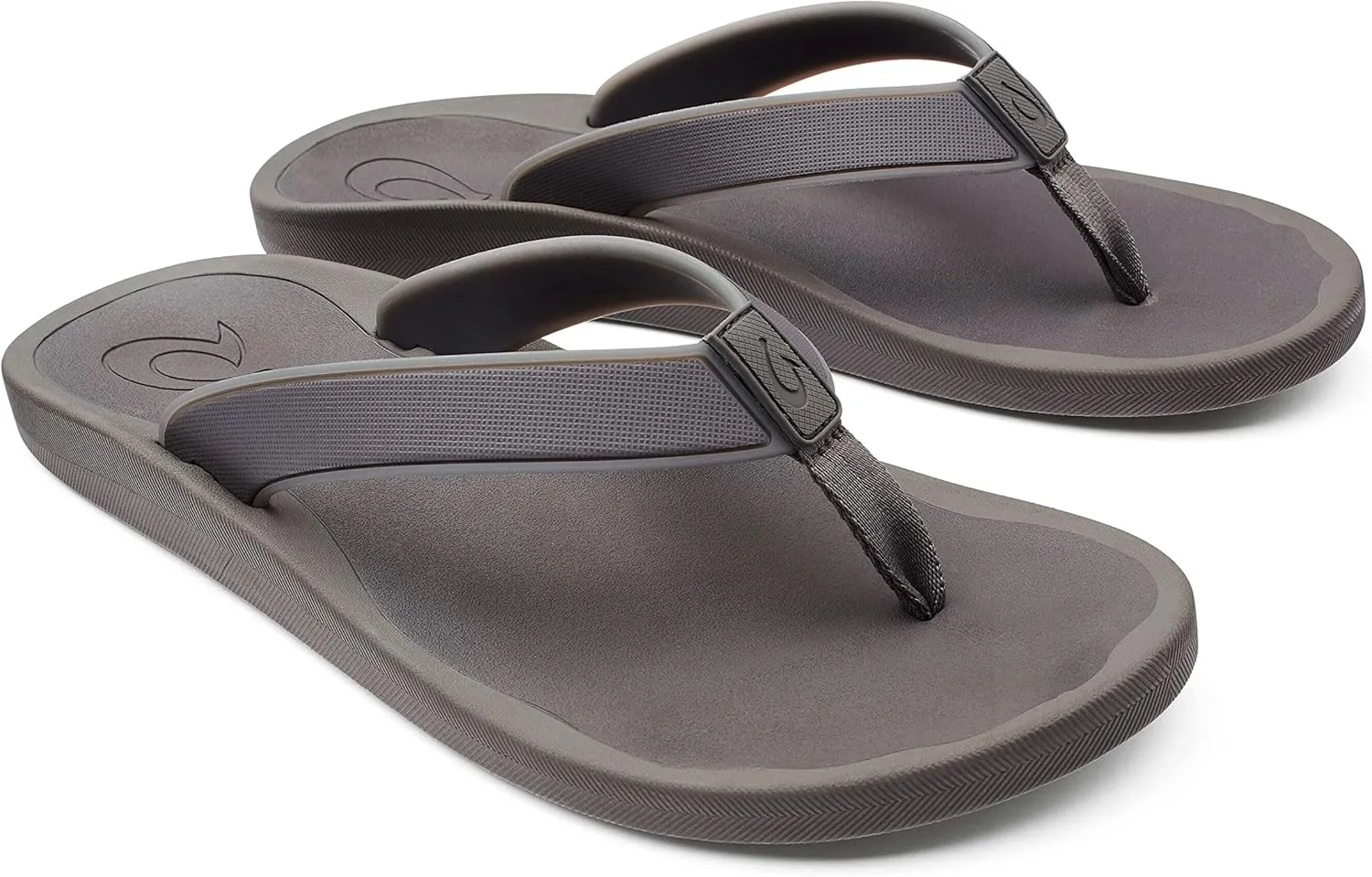 OLUKAI Koko'o Men's Beach Sandals, Quick-Dry Flip-Flop Slides, Water Resistant & Lightweight, Compression Molded Footbed & Ultra-Soft Comfort Fit