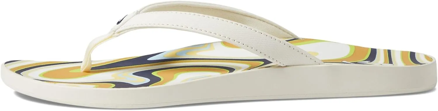 OLUKAI Puawe Women's Beach Sandal, Water-Friendly Flip-Flop Slides, All-Day Wear & Ultra-Soft Comfort Fit