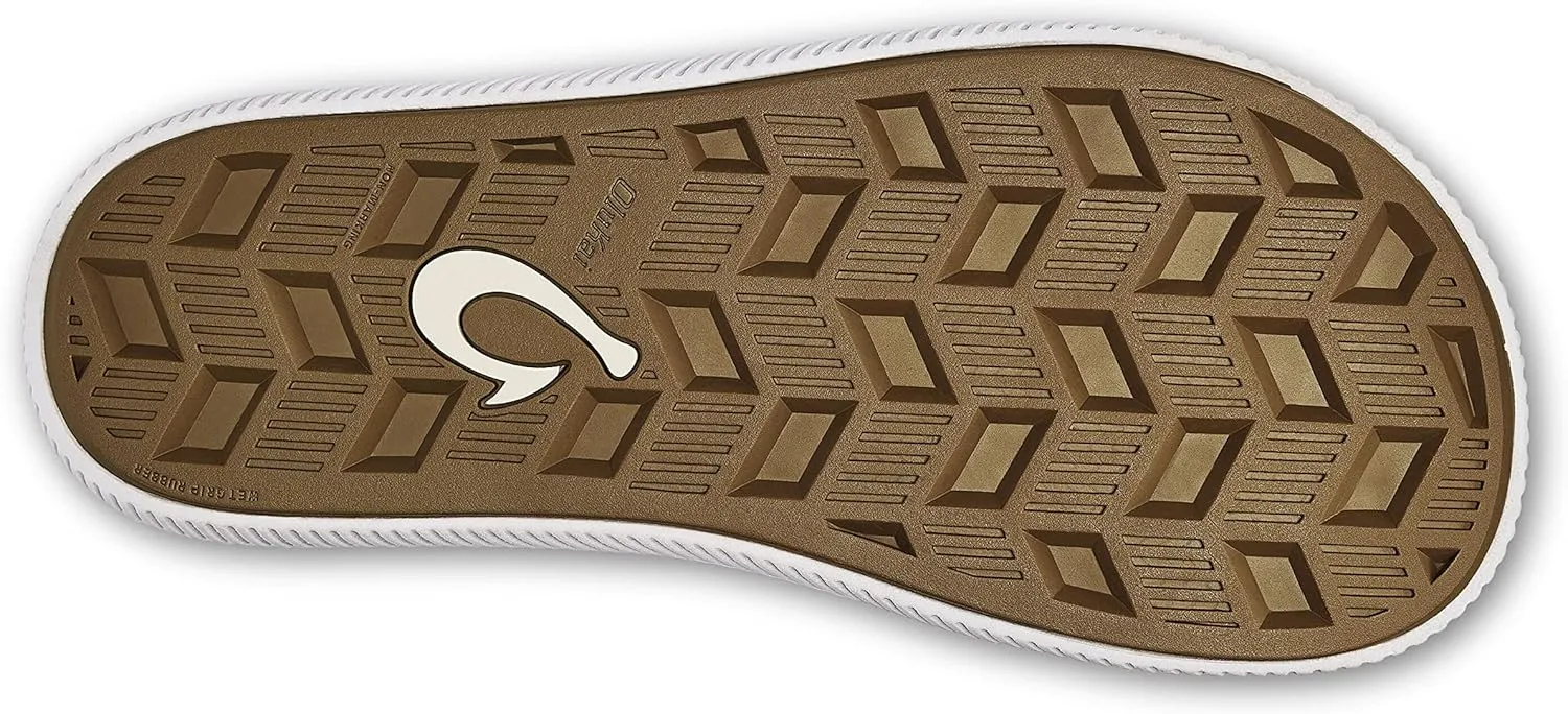 OLUKAI Ulele Olu Men's Slide Sandals, Water Resistant Beach Shoes, Fully Adjustable & Comfort Fit, Wet Grip Rubber Soles