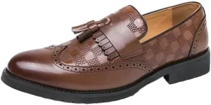 Oxford Shoes for Men Mens British Formal Dress Shoes for Male Coiffeur Tassel Formal Loafers Classic Wedding Party Footwear Slip on