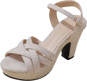 Platform Heels for Women Black Dress Shoes Chunky High Heel Sandals Ankle Strap Wedding Evening Party Dress Pumps