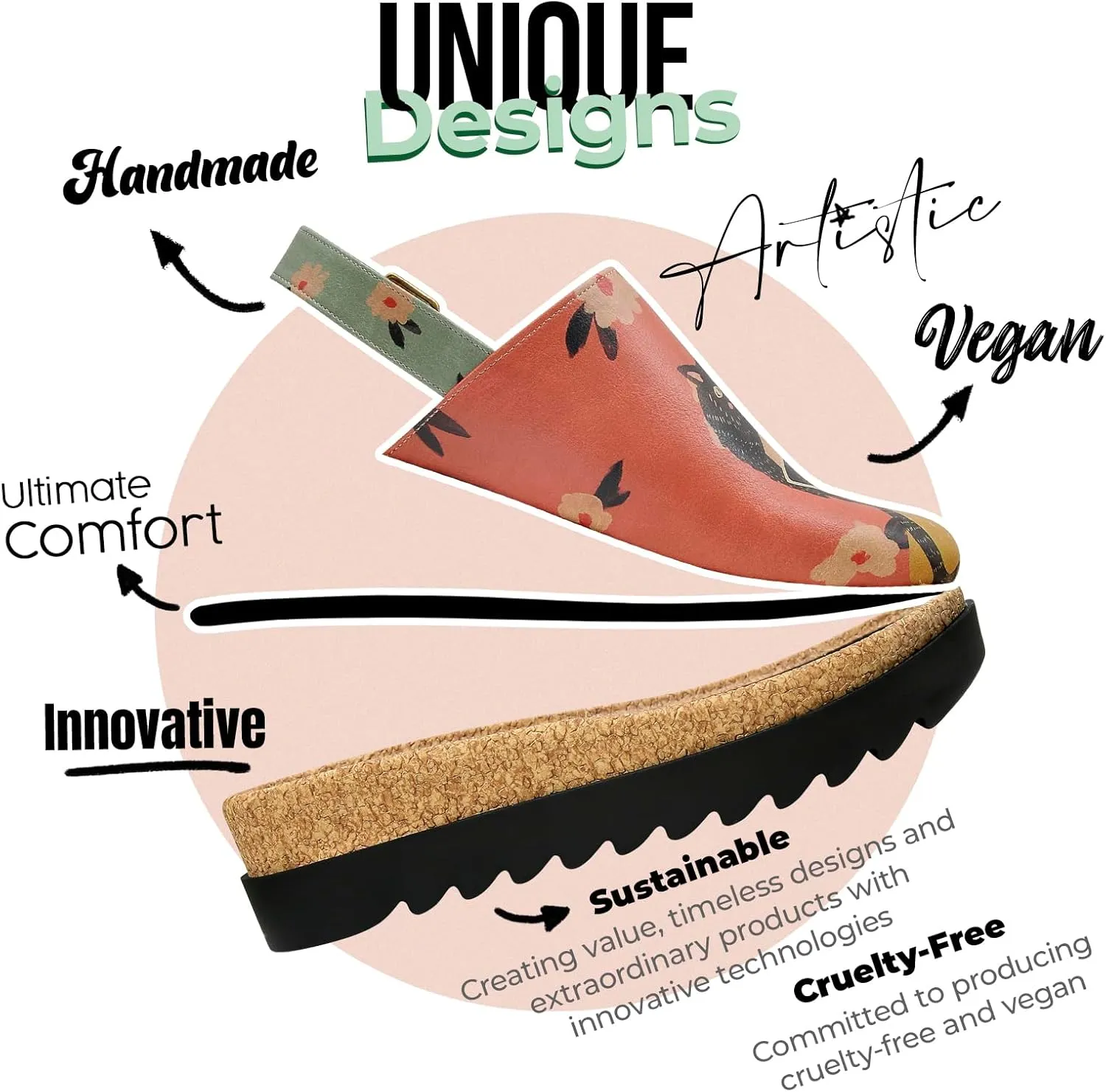 Platform Sandals Women - Vegan and Handmade Wedge Sandals for Women
