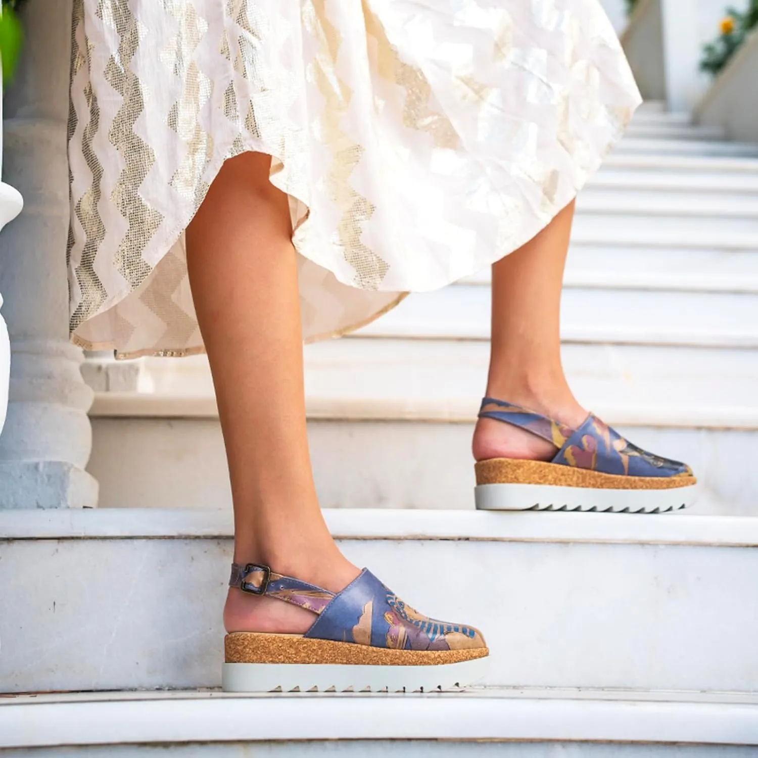 Platform Sandals Women - Vegan and Handmade Wedge Sandals for Women