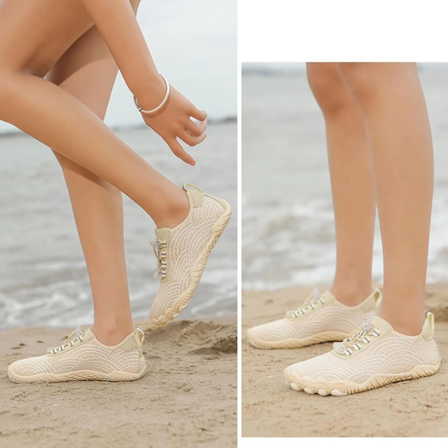 Pro Barefoot Shoes Women Men Barefoot Quick-Dry Outdoor Athletic Shoes Trainers with Arch Support Breathable Wide Swim Walking Anti Slip Sneakers Sports Pool Swim Surf Travel Beach Walking
