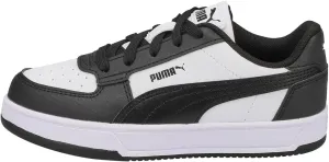 PUMA Caven Sneaker, White Black Black, 1 US Unisex Little Kid