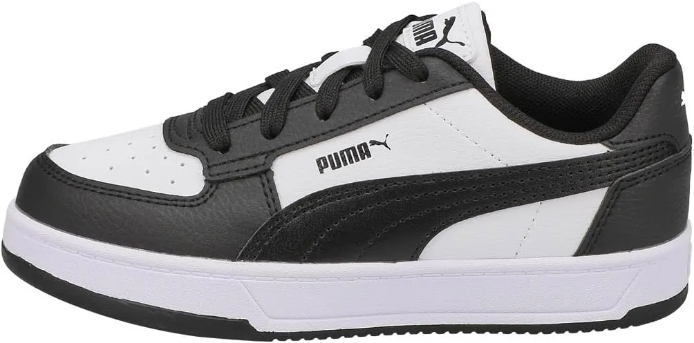 PUMA Caven Sneaker, White Black Black, 1 US Unisex Little Kid