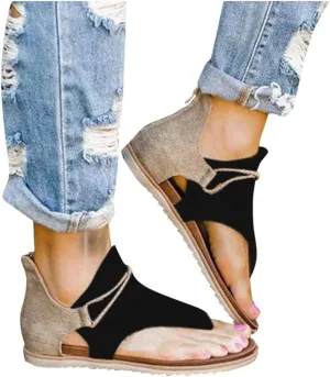 Sandals for Women Thong,Women's Bohemia Bling Rhinestone Pearl Flat Sandals Flat Gladiator Sandals Open Toe Dress Shoes