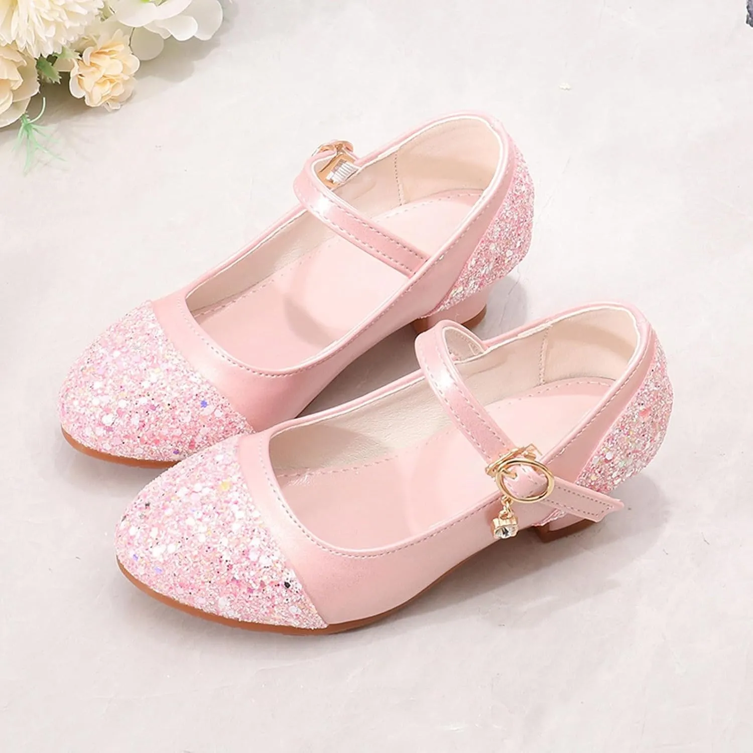 Shoes Leather Shoes and Crystal Little Girl Performance Single Girls Sandals White Girls Sandals Size 2