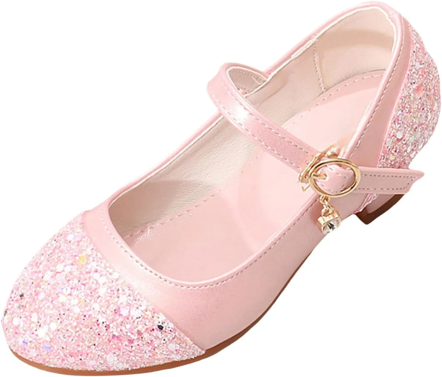Shoes Leather Shoes and Crystal Little Girl Performance Single Girls Sandals White Girls Sandals Size 2