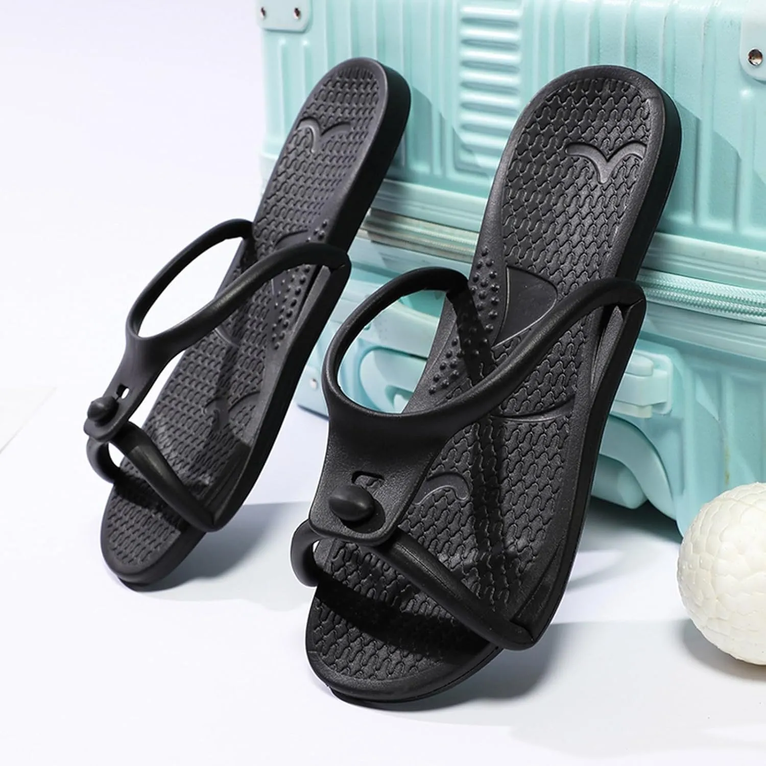 Slides For Women Ladies Shoes Couple Travel Portable Bathroom Slippers Comfortable Soft Sole Foldable Slippers