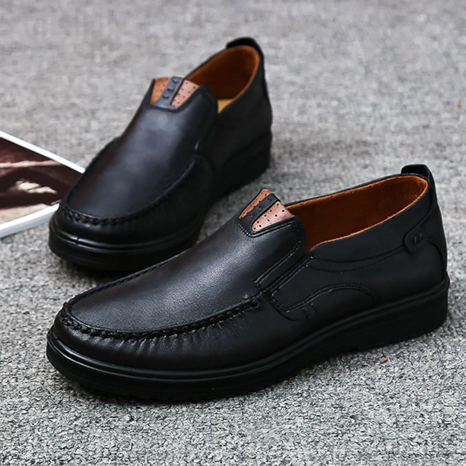 Slip On Shoes Women Womens Sneakers Wide Width Black Loafers Women Wide with Comfy Soft Cover Heel Christmas Sneakers Women Comfortable & Lightweight