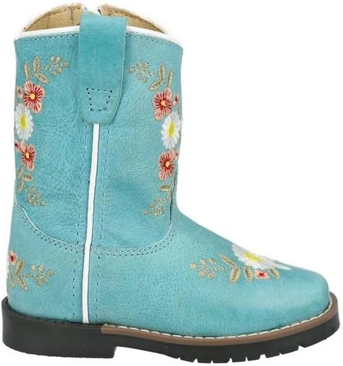 Smoky Mountain Women's Mesa Square Toe Pull On Brown Oil Distressed/Navy Crackle Boots