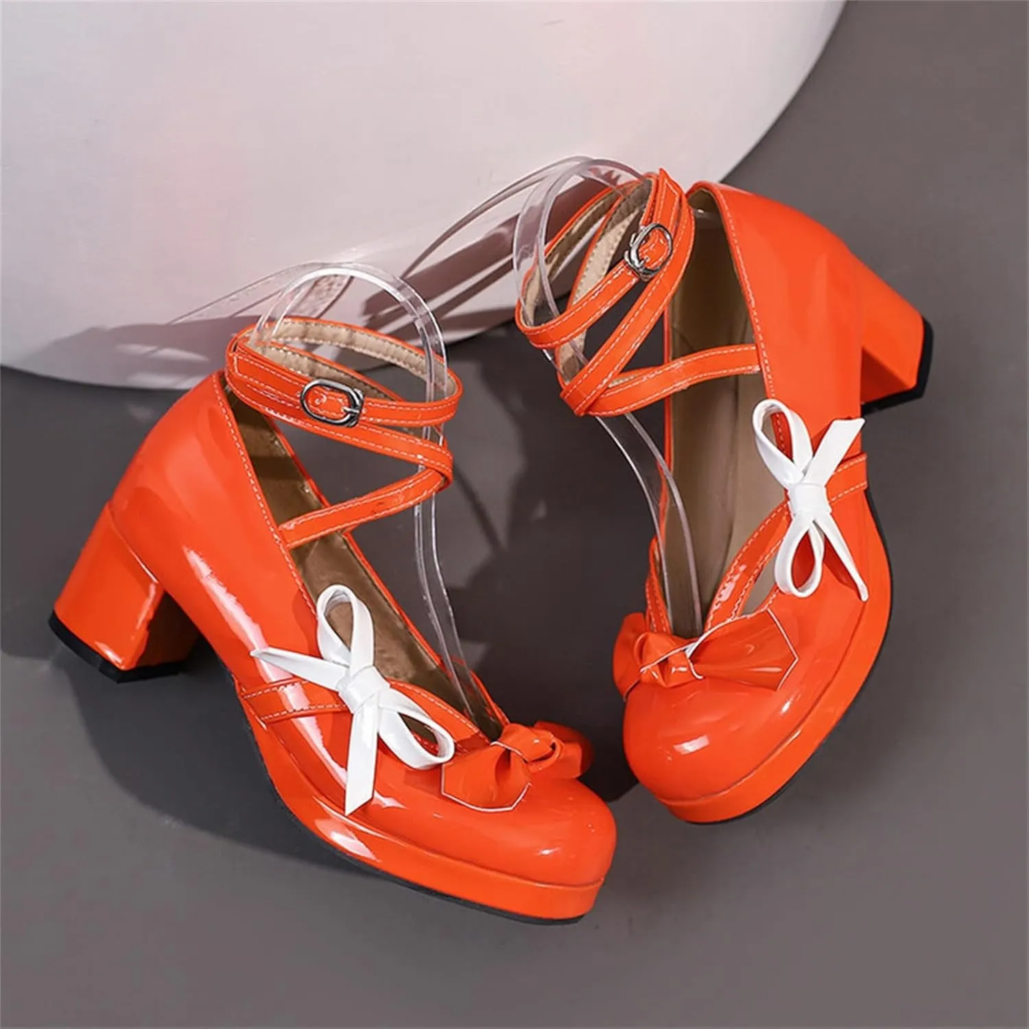 Strappy Heels for Women Women's Lace Up Heeled Sandals White Lace Heels Women's Open Toe Ankle Strap Chunky Heels