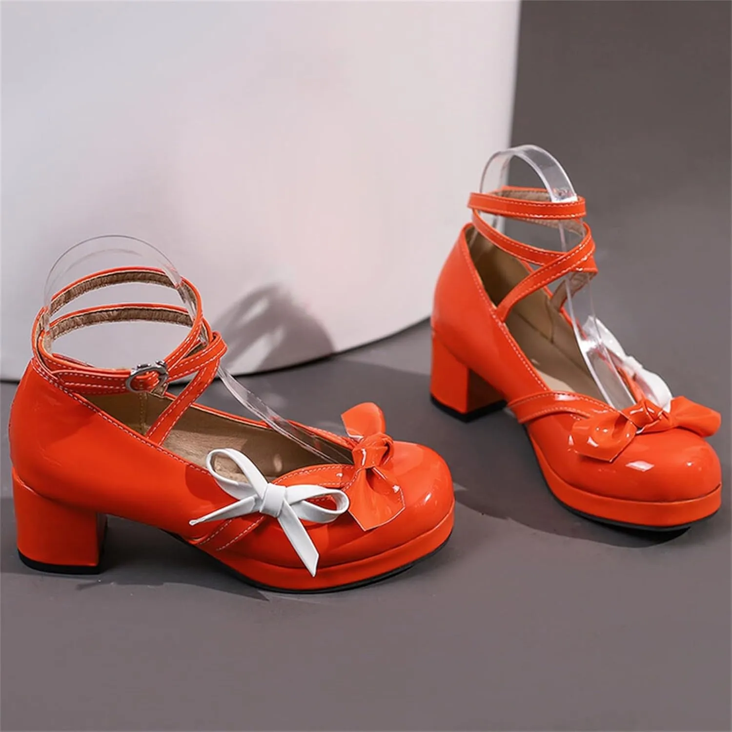 Strappy Heels for Women Women's Lace Up Heeled Sandals White Lace Heels Women's Open Toe Ankle Strap Chunky Heels