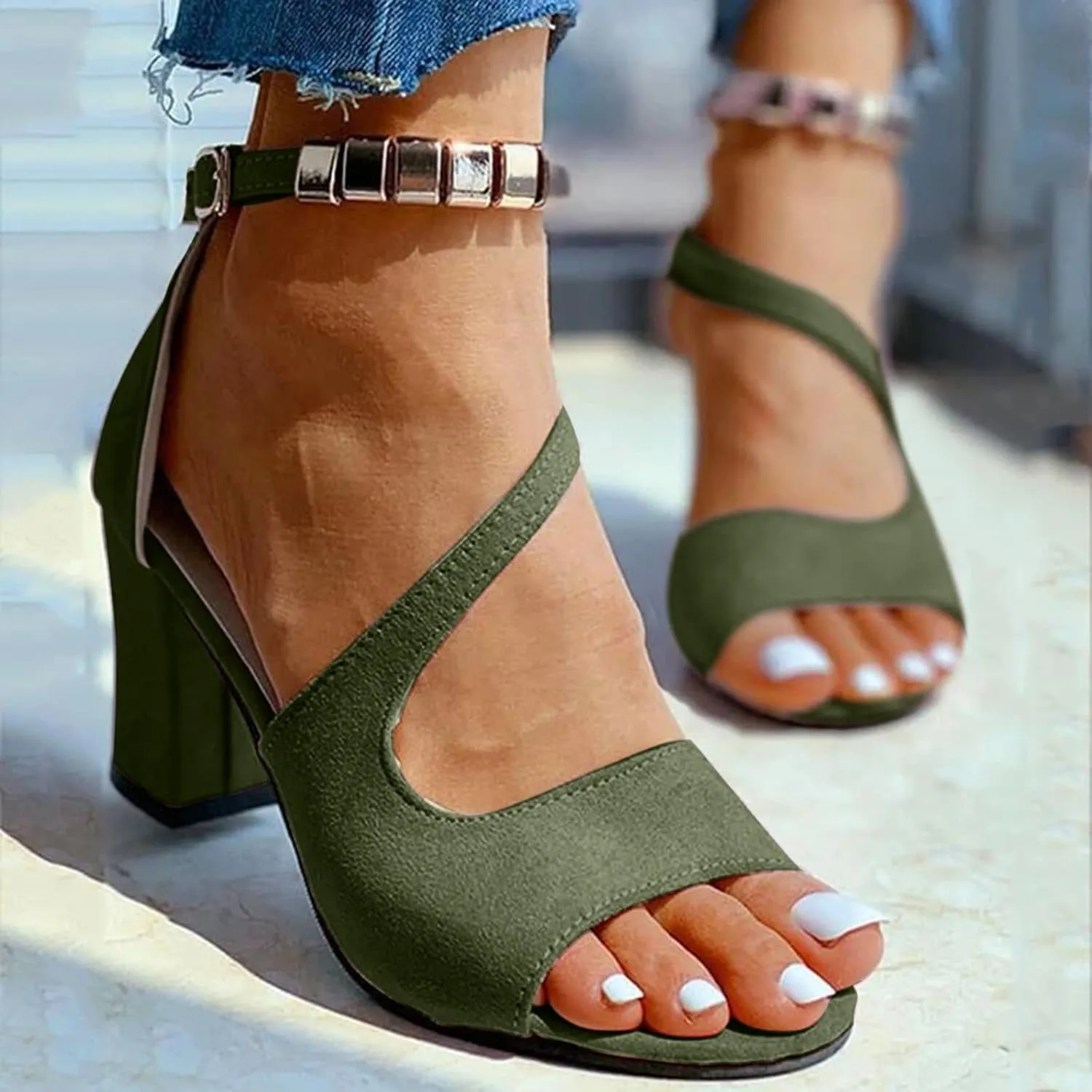 Strappy Heels Women's Lace Up Heeled Sandals Open Toe Heels for Women Womens Sandals Open Toe Strappy Sandals