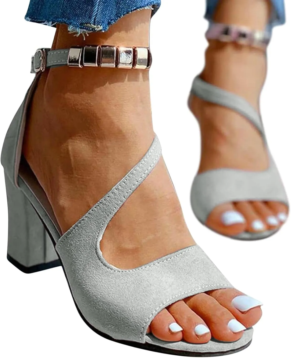 Strappy Heels Women's Lace Up Heeled Sandals Open Toe Heels for Women Womens Sandals Open Toe Strappy Sandals