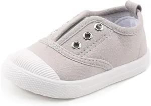 Toddler Girls Boys Canvas Shoes Lightweight Breathable Sneakers Washable Strap for Walking