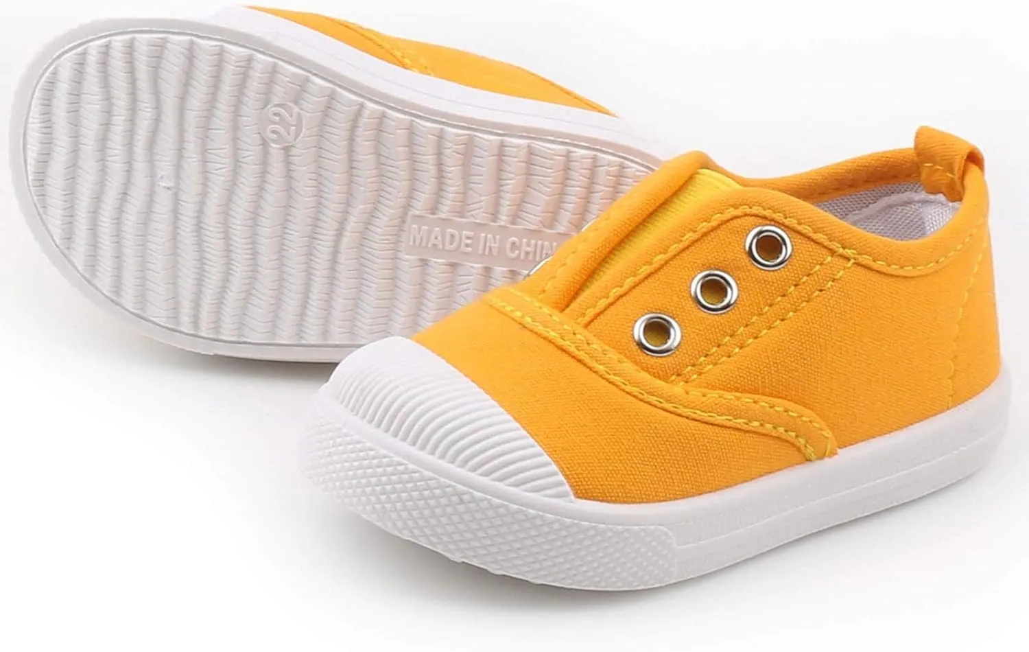 Toddler Girls Boys Canvas Shoes Lightweight Breathable Sneakers Washable Strap for Walking