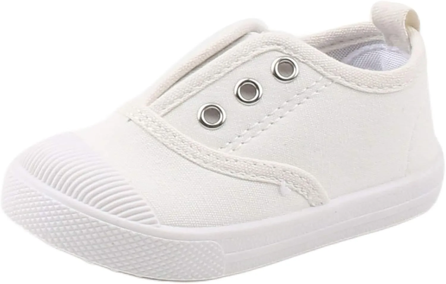 Toddler Girls Boys Canvas Shoes Lightweight Breathable Sneakers Washable Strap for Walking