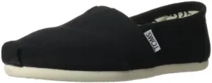TOMS Womens Classics Black/Black Canvas 10002472 Womens 9