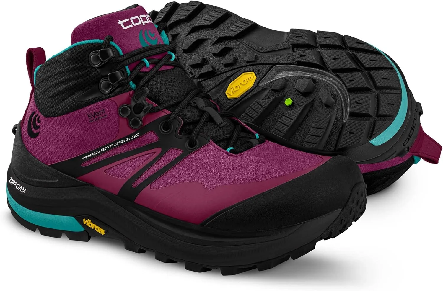 Topo Athletic Women's Trailventure 2 WP Comfortable 5MM Drop Trail Running Boots, Athletic Shoes for Trail Running