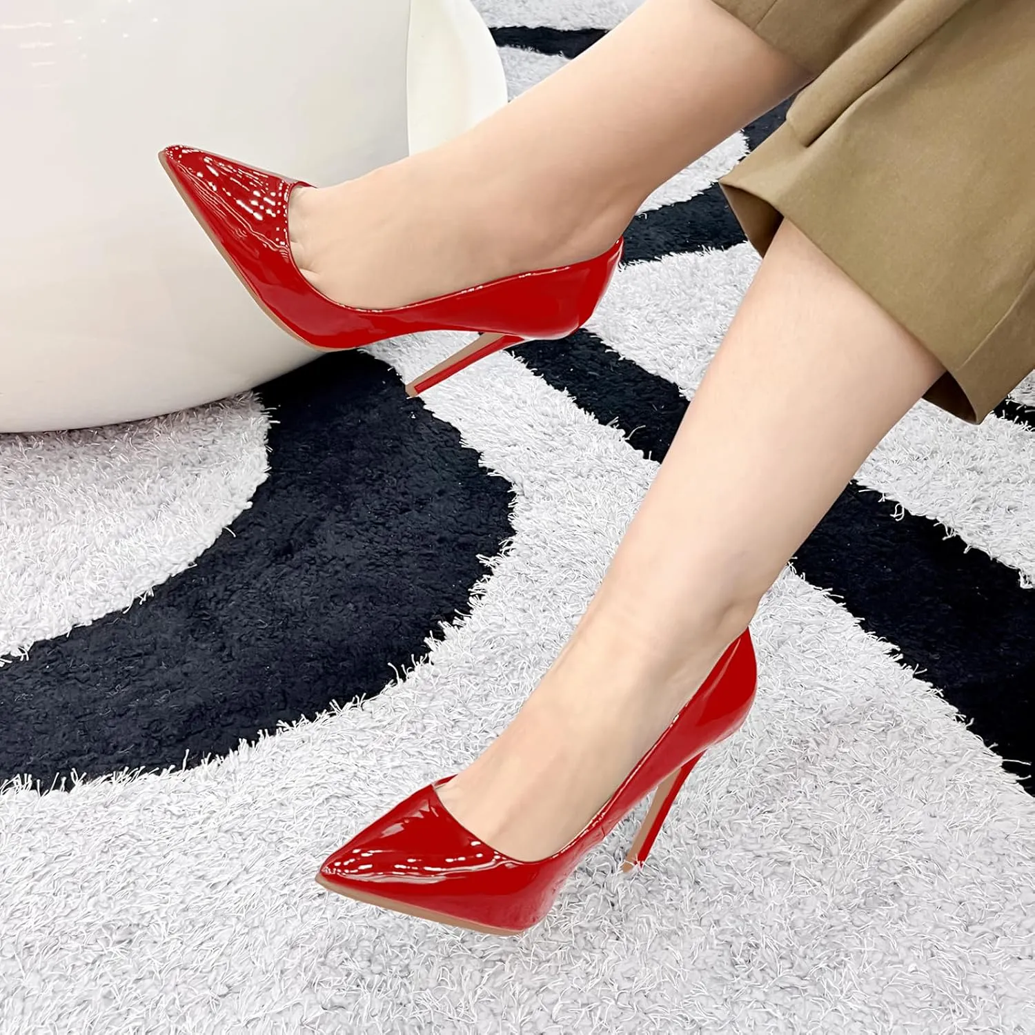 Velvet Pointed-Toe Pumps