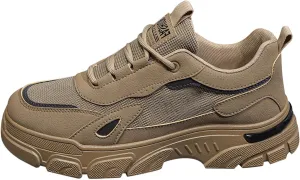 Walking Shoes for Men Mesh Lightweight Breathable Sneakers Waterproof Hiking Shoes Lace Up Non Slip Running Shoes