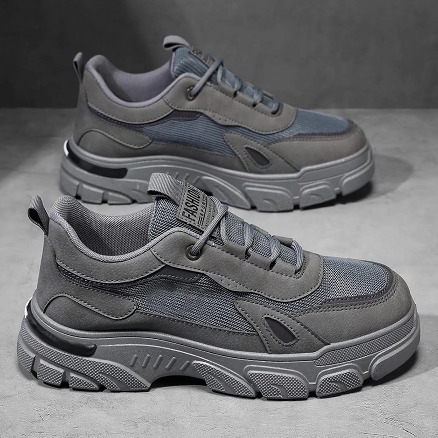 Walking Shoes for Men Mesh Lightweight Breathable Sneakers Waterproof Hiking Shoes Lace Up Non Slip Running Shoes