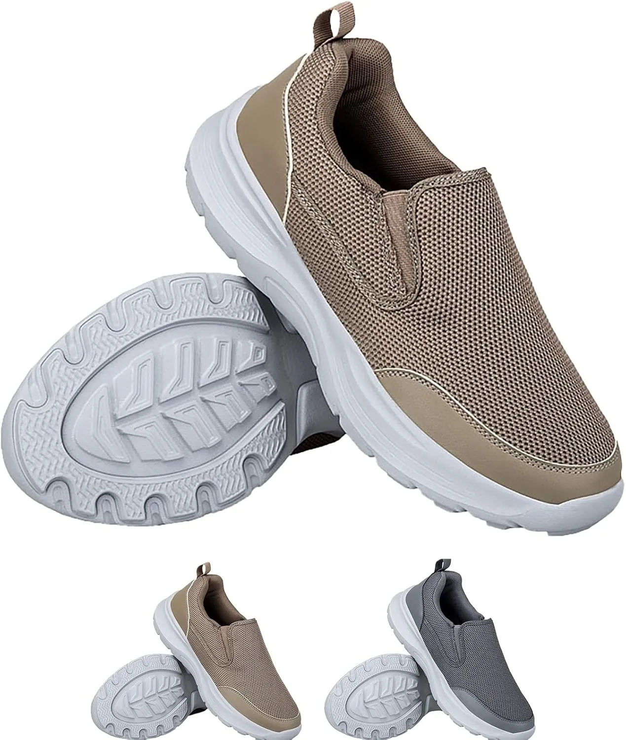 Walking Shoes for Men Mesh Walking Shoes Breathable Lightweight Running Shoes Slip On Casual Sneaker for Women