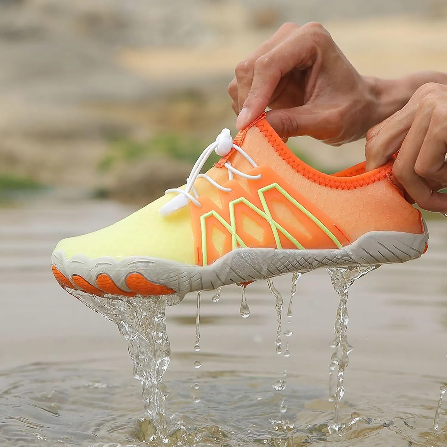 Water Shoes for Men Women Beach Barefoot Waterproof Trail Running Healthy Walking Athletic Running Footwear