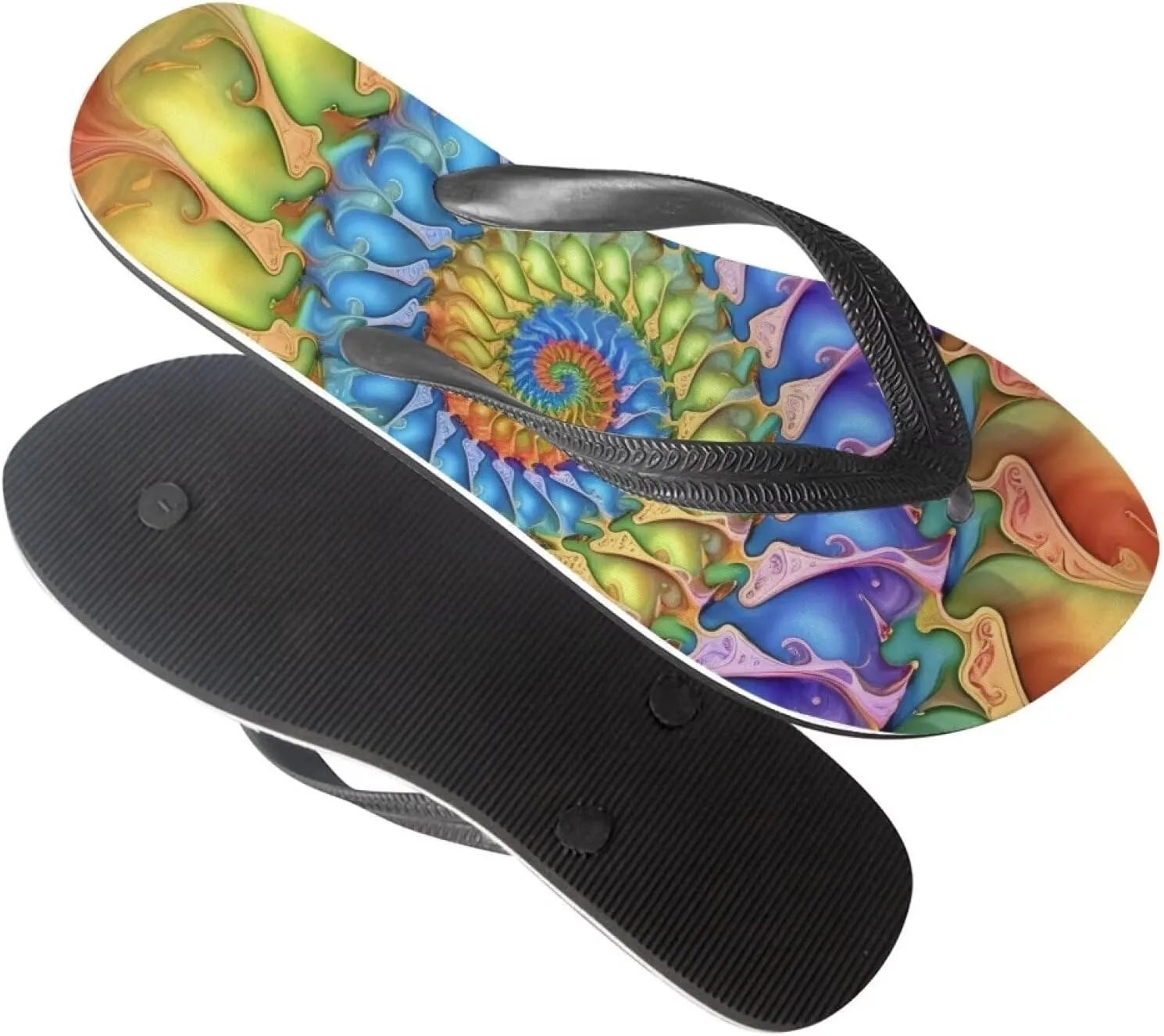 Women Skull Flip Flop Sandal, Animal Floral Classic Men's Thong Sandals Bathroom Soft Comfort Fit Unisex