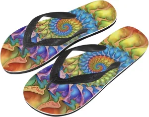 Women Skull Flip Flop Sandal, Animal Floral Classic Men's Thong Sandals Bathroom Soft Comfort Fit Unisex