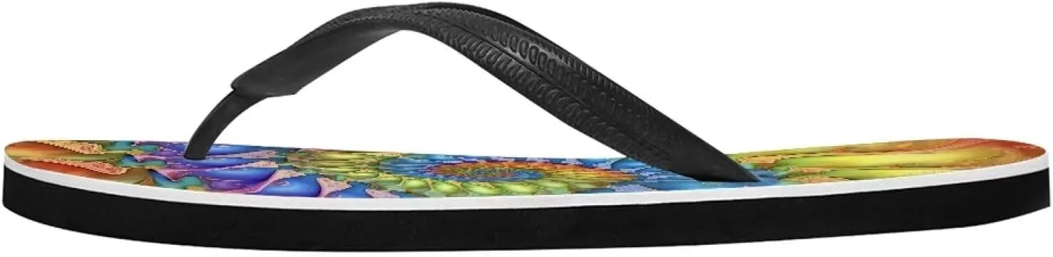 Women Skull Flip Flop Sandal, Animal Floral Classic Men's Thong Sandals Bathroom Soft Comfort Fit Unisex