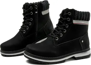 Women Work Boots - Waterproof Hiking Outdoor Lightweight Construction Composite Comfortable Zipper Hiking