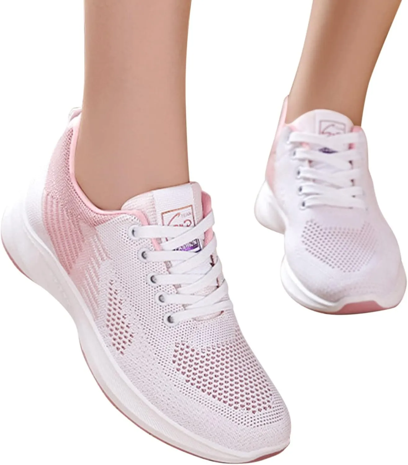Womens Fashion Sneaker Summer Breathable Slip on Casual Running Shoes Comfortable Lighweight Sneakers Soft Sole Non Slip Comfy Outdoor Walking Shoes for Women