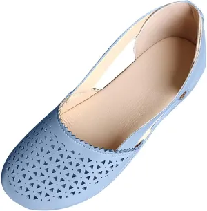 Womens Fusaro Shoes Leather Baotou Hollow Wedge Sandals Round Toe Platform Loafers Fashion Closed Toe Flat Sandal Lightweight Flat Sole Walking Shoes
