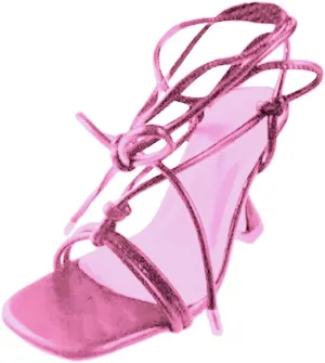 Women's Lace Up Heels Strappy Heels Square Open Toe Tie Up Stiletto High Heeled Sandals Heels for Prom Party