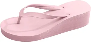 Women's Ladies Platform Wedges Bohemian Beach Shoes Slippers Sandals Summer Beach Flip Flops for Women