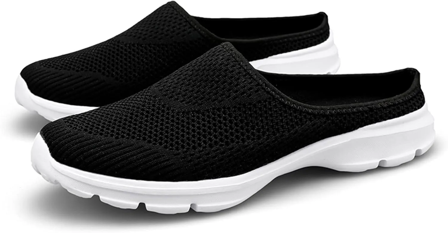 Women's Orthopedic Clogs Lightweight Platform Sandals Breathable Mesh Walking Mules Slip-On Slippers Sport Sandals
